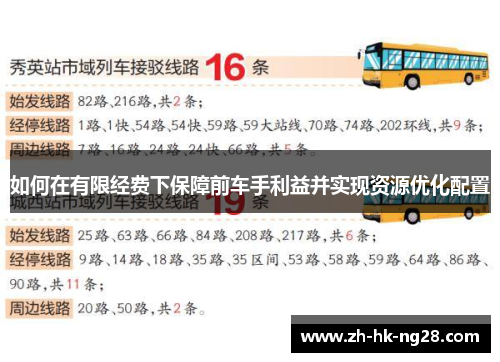 如何在有限经费下保障前车手利益并实现资源优化配置